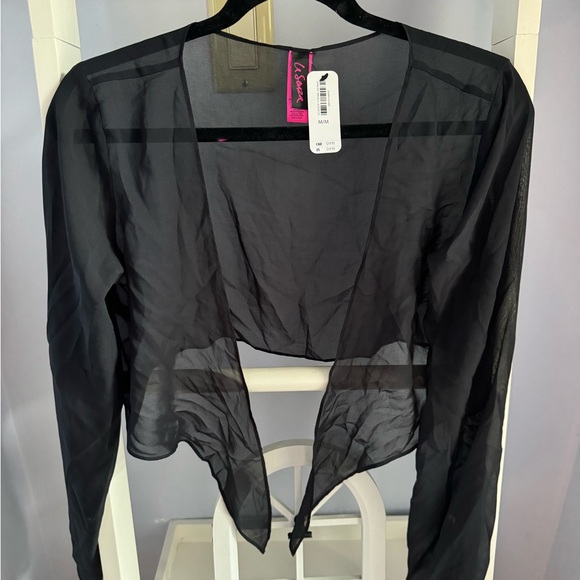 La SENZA sheer mesh tie up top - Picture 4 of 4